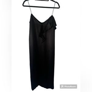 ZARA satin silk slip dress